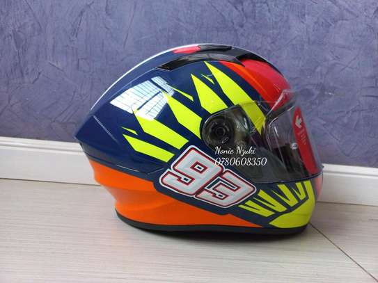 SMK Stellar Wings Sports Bike Helmet image 3