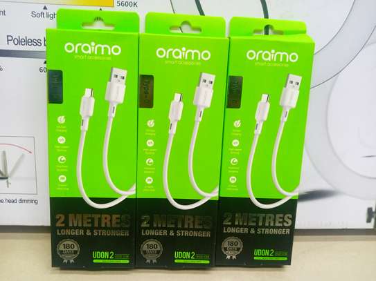 Oraimo Fast Charging USB For All Android Phones Type C 2m image 1