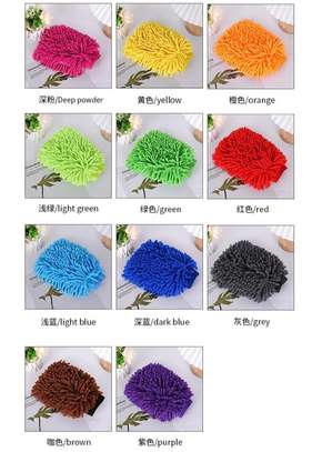 Car Wash Cleaning Gloves Super Microfiber Towel Chenille/zy image 4