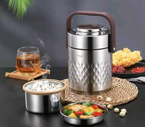 1.5L capacity 3 course hot food flask image 2