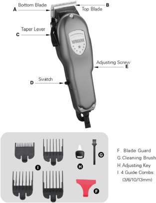WMARK NG-333 Professional Hair Clipper Powerful  Motor image 3