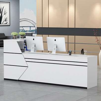 L-Shaped Front Reception Desk image 4
