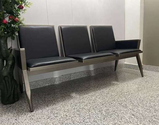 Leather Executive 3 Seater Office Sofa image 3