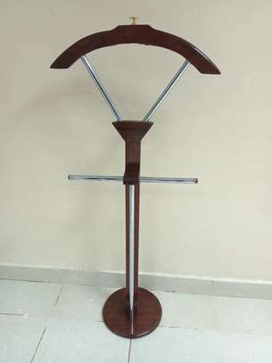 Coat Hanger; Mahogany coat hanger image 2
