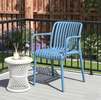 Outdoor Chair; White Plastic Outdoor Chair in Suneka image 6