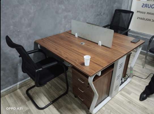 Office Workstation; 2 Way Open Office Workstation image 8