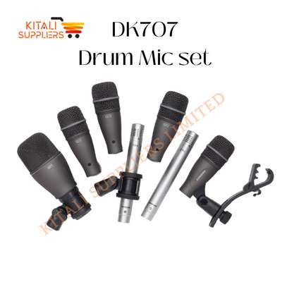 Samson DK707 7-Piece Drum Microphone Kit Black image 3