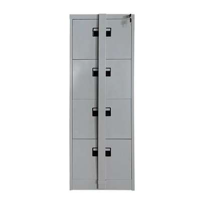 Durable 4-Drawer Steel File Cabinet with Locking Bar image 3