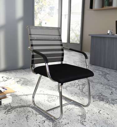 Durable Mesh Chrome-Based Visitor's Waiting Chair image 10