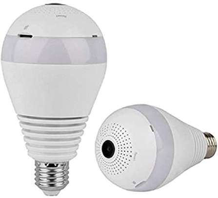 Wifi Wireless Cctv Bulb Camera(with 32gb memory card). image 1