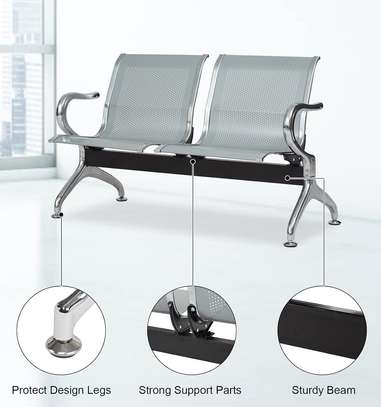 Office Bench: Two Persons Seater Reception Waiting Bench image 3