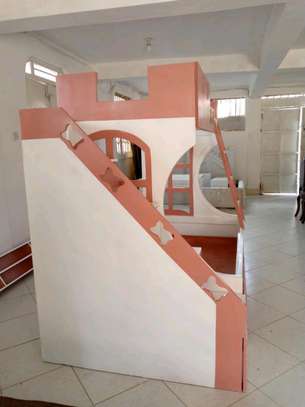 Drawered stairs design double decker bunk bed image 3
