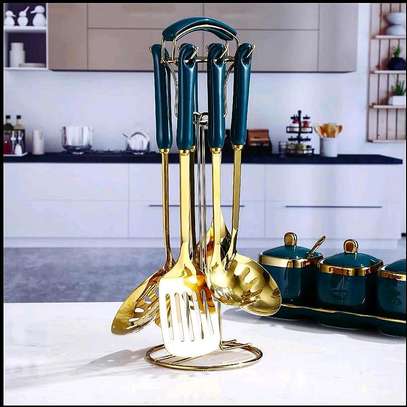 Nordic luxury spoons with stand image 2