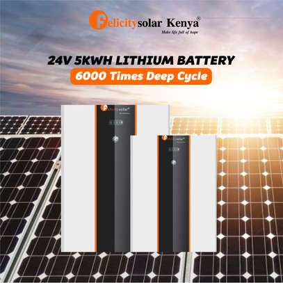 24V 5KWH LITHIUM BATTERY( 6000 Times Deep Cycle) image 1
