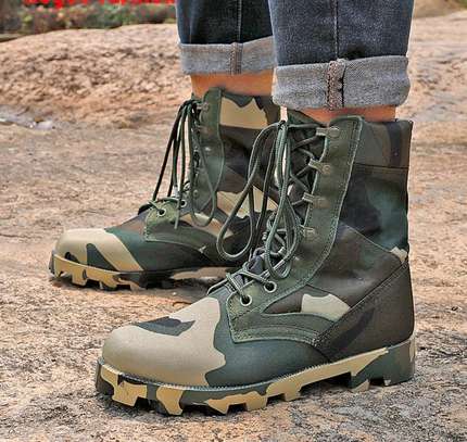 Millitary combat tactical boots image 2