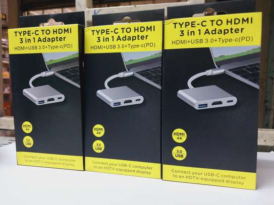 (3-in-1 Adapter) Type-c To HDMI / USB3.0 / Power Delivery image 1