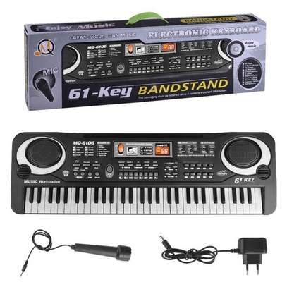 61 Key Electronic Digital Piano + Microphone image 1