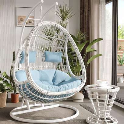 Home Chair: Outdoor Hammock Swing Rattan Chair image 2