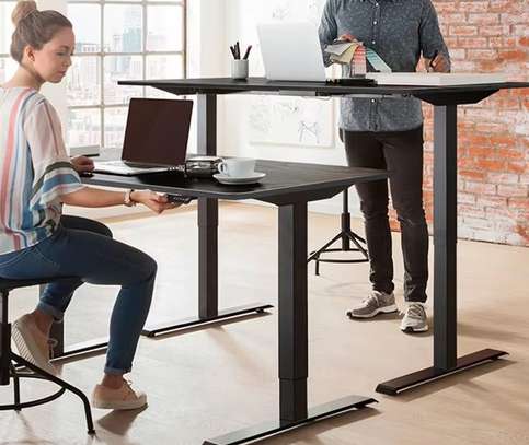 Office Desk : Electric Height Lift Smart Computer Desk image 14