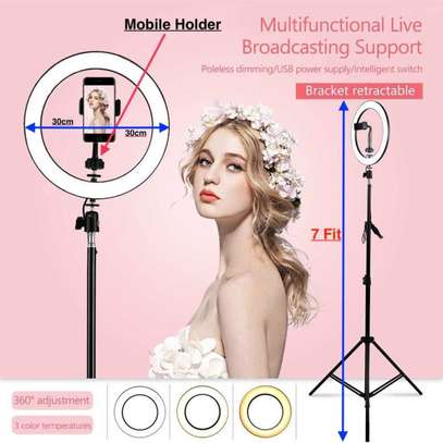 Selfie Ring Light with Tripod Stand image 2