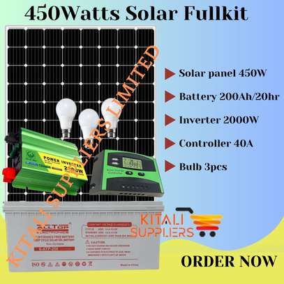450w solar system with 200ah alltop battery image 1