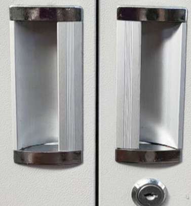 Two-Door Modern Steel Office Cabinet image 2