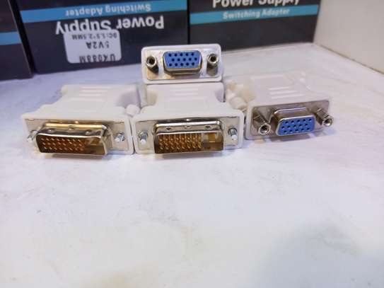 DVI male adapter DVI - D 24 1 to female VGA 15-pin image 1