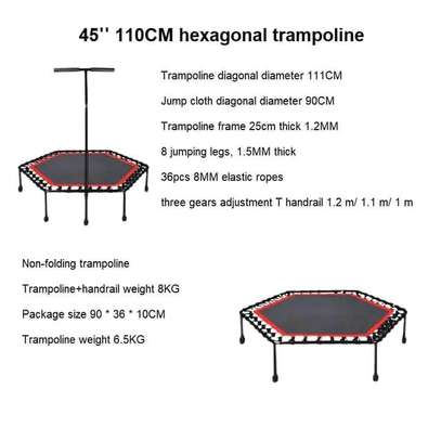 Professional fitness waterproof trampoline image 2