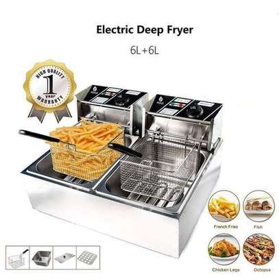 WNGREAT Commercial 2Chamber Electric ChipsChicken Deep Fryer Machine image 2