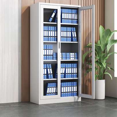 Office Cabinet: Full-Glass Office Storage Cabinet image 1