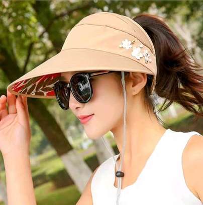Brown quality uv protector sun hat image 1
