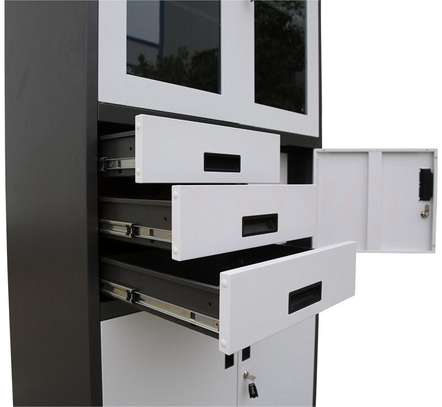 Office Cabinet : Office Quadral Storage Cabinet With safe image 2