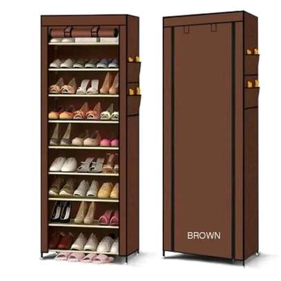 10 Tier Dustproof 27 Pairs Shoes Cabinet image 3