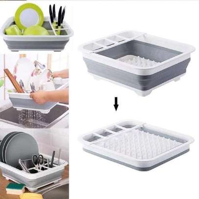 Collapsible Silicone Dish Rack Drainer image 3