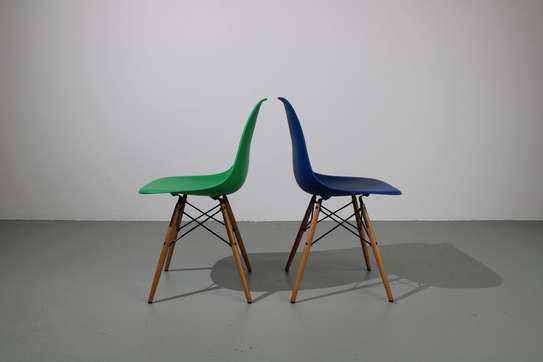 modern light-duty colored plastic Eames chair image 4
