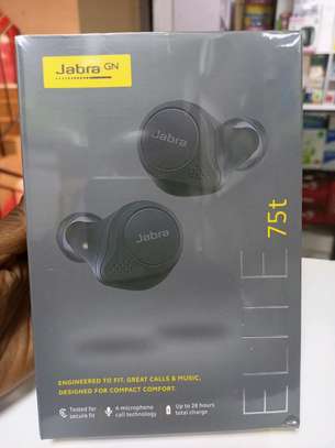 Bluetooth wireless earbuds jabra elite 75t image 1