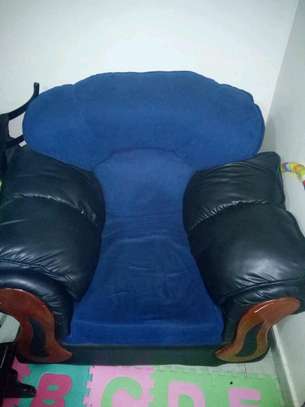 Chelsea blue two seater 2 sofas moving out sale image 1