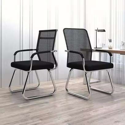 Office Chairs; Comfortable Without Wheel High Back image 5