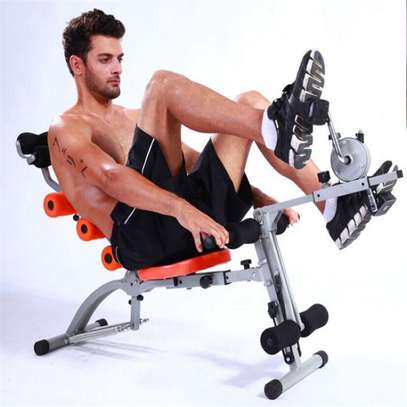 Six pack Care Bench with pedals and waist twister image 1