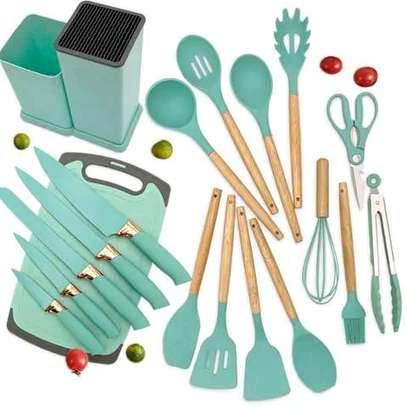 Cutlery and silicon spoons. image 1