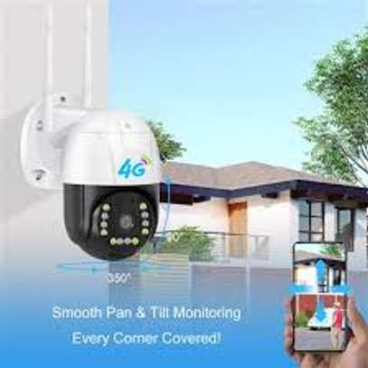 4G Sim Card Wifi Outdoor Solar Panels Camera image 1
