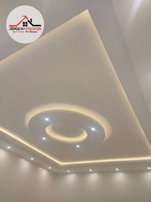 Gypsum ceiling design 4 snake light in Nairobi image 3