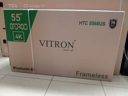 Vitron 55 inch smart android frameless UHD 4k tv image 3