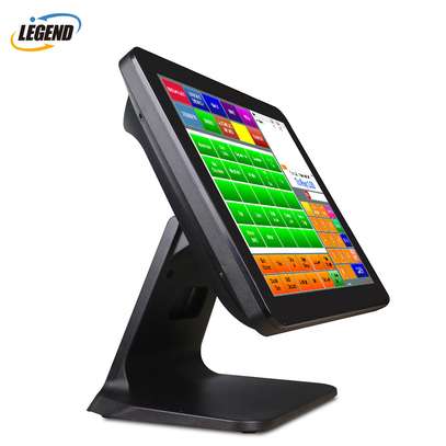 All in one pos touch screen Intel celeron 4gb ram 256SSD. image 1