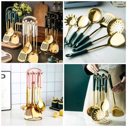 Nordic luxury spoons with stand image 3