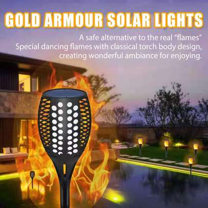 Solar flickering flame torch  garden light -large size 1 pcs image 5