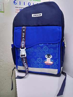 Blue school backpack image 1