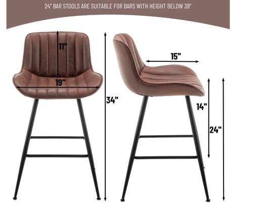 Office barstool: Tall Padded Modern Barstool image 4