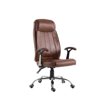 Brown reclining office chair Y2 image 1