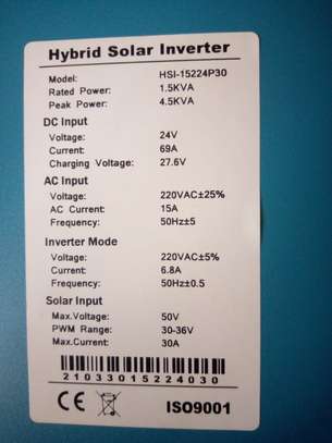 1.5KVA Solarpex Hybrid Inverter - 24vdc image 2